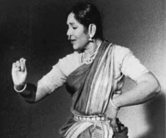Balasaraswati performing a Bharatanatyam recital
