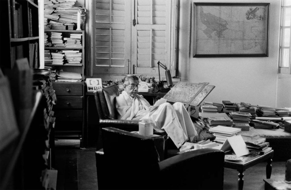 Ray In His Study ©Nemai Ghosh