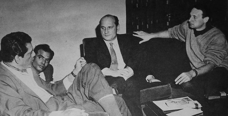 Satyajit Ray interviewing Andrzej Wazda for Filmfare magazine