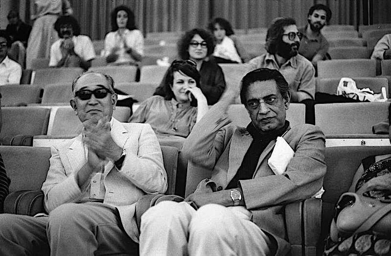 Satyajit Ray with Akira Kurosawa