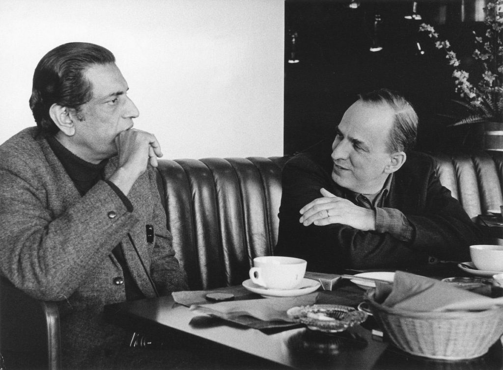 Satyajit Ray with Ingmar Bergman